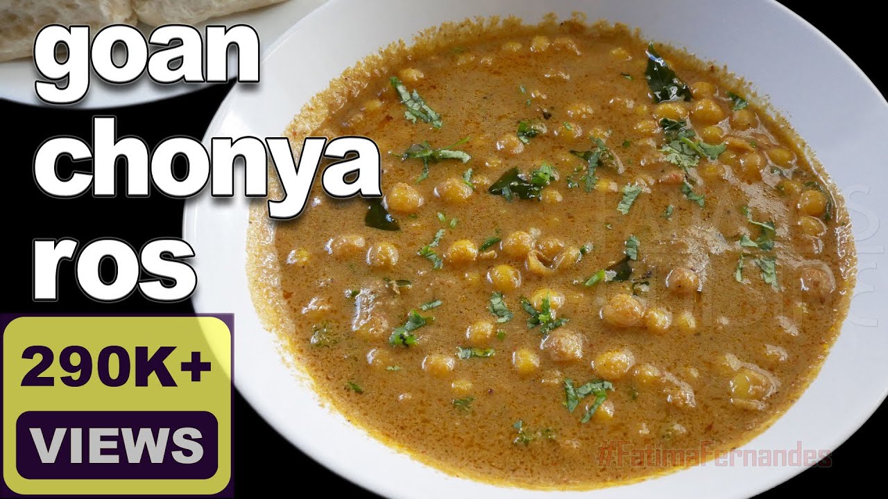Goan Chonya Ros | Goan Vegetarian Vatana Curry | White Peas Curry Recipe
