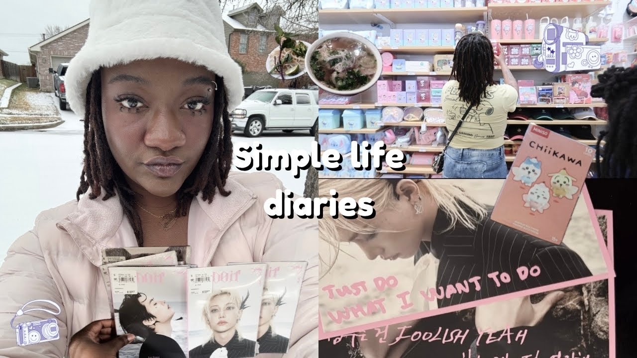 SIMPLE LIFE DIARIES💿: Straykids unboxing, blind boxes,lots of eating , trying a new hobby etc.