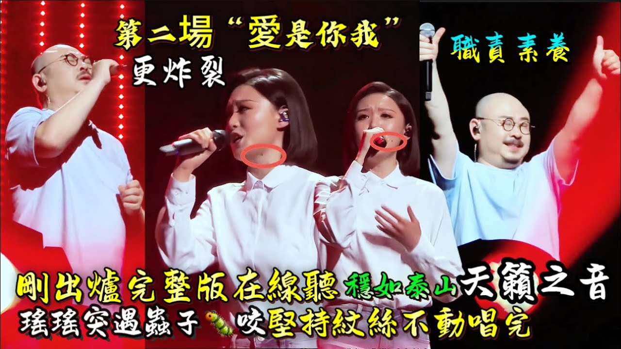 虫子意外侵扰徐子尧的面庞/但她身姿如松/屹立舞台中央/歌声未有丝毫颤抖/眉峰轻蹙间/依然用铿锵有力的嗓音/唱出对音乐的赤诚#刀郎海口演唱會