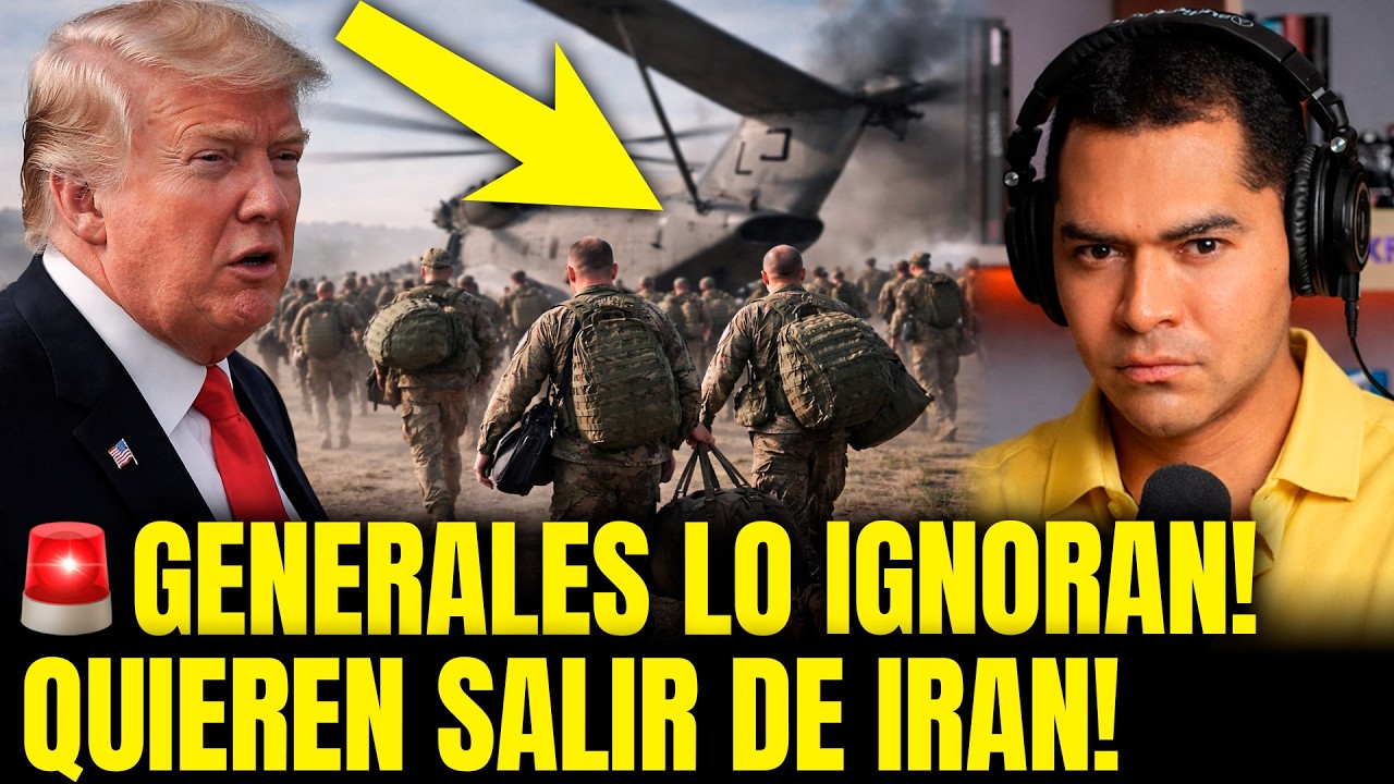 ESTALLA CRISIS MILITAR! GENERALES QUIEREN RETIRARSE DE IRÁN Y TRUMP QUEDA MAS SOLO!