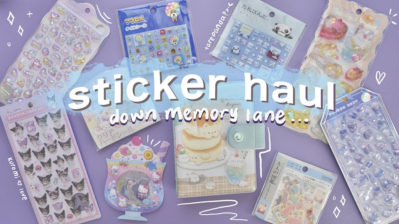 restarting my favorite hobby: nostalgic sticker haul ♡