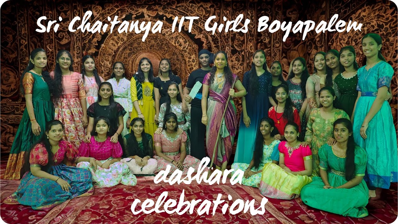 #Dashara celebrations #srichaitanya IIT Girls Boyapalem #campus updates