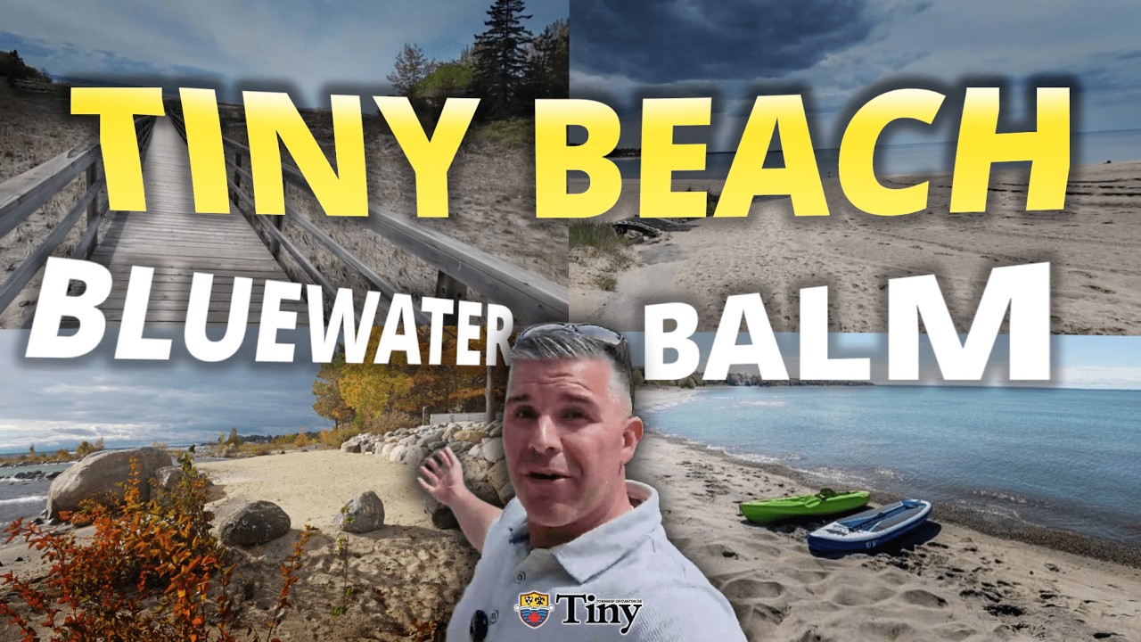 Tiny Beaches Tour | Woodland Beach to Balm Beach Ontario | Tiny Ontario Real Estate Vlog