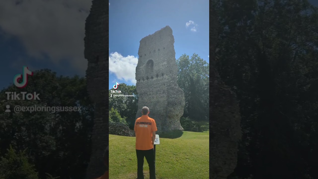 Exploring Bramber castle #castle #ruins #fyp #shorts