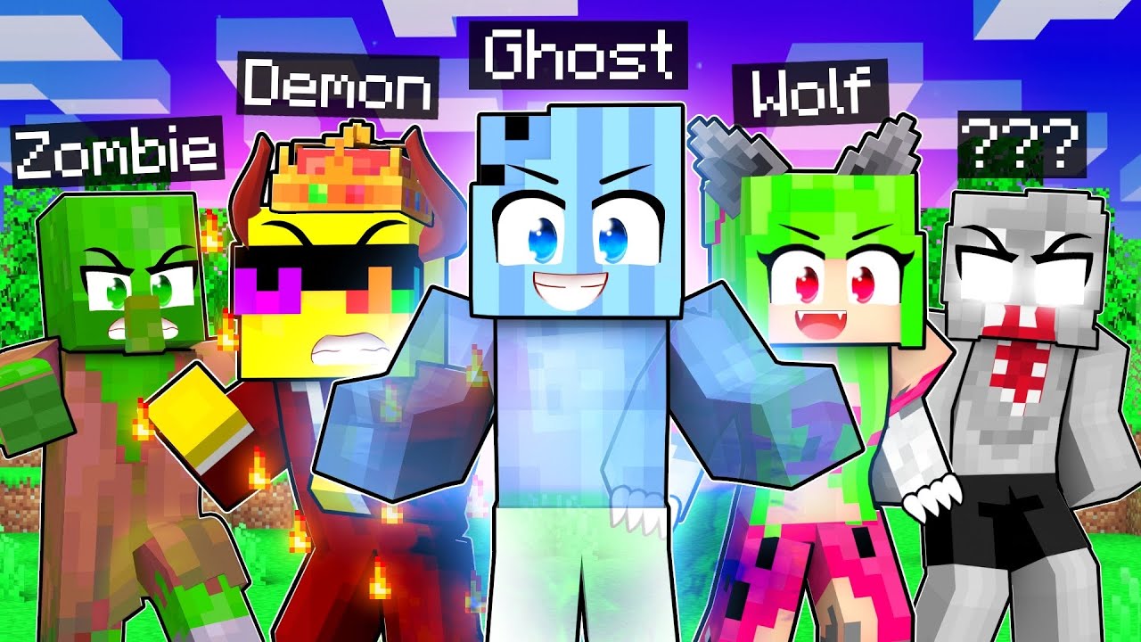 10 FRIENDS On One TERROR BLOCK in Minecraft
