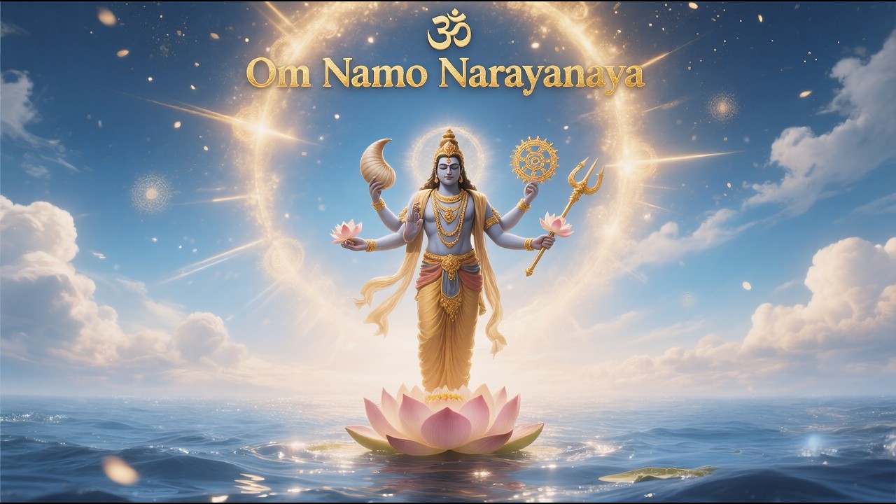 Om Namo Narayanaya Mantra | Divine Vishnu Maha Mantra Chanting | v1| Peaceful Meditation Music