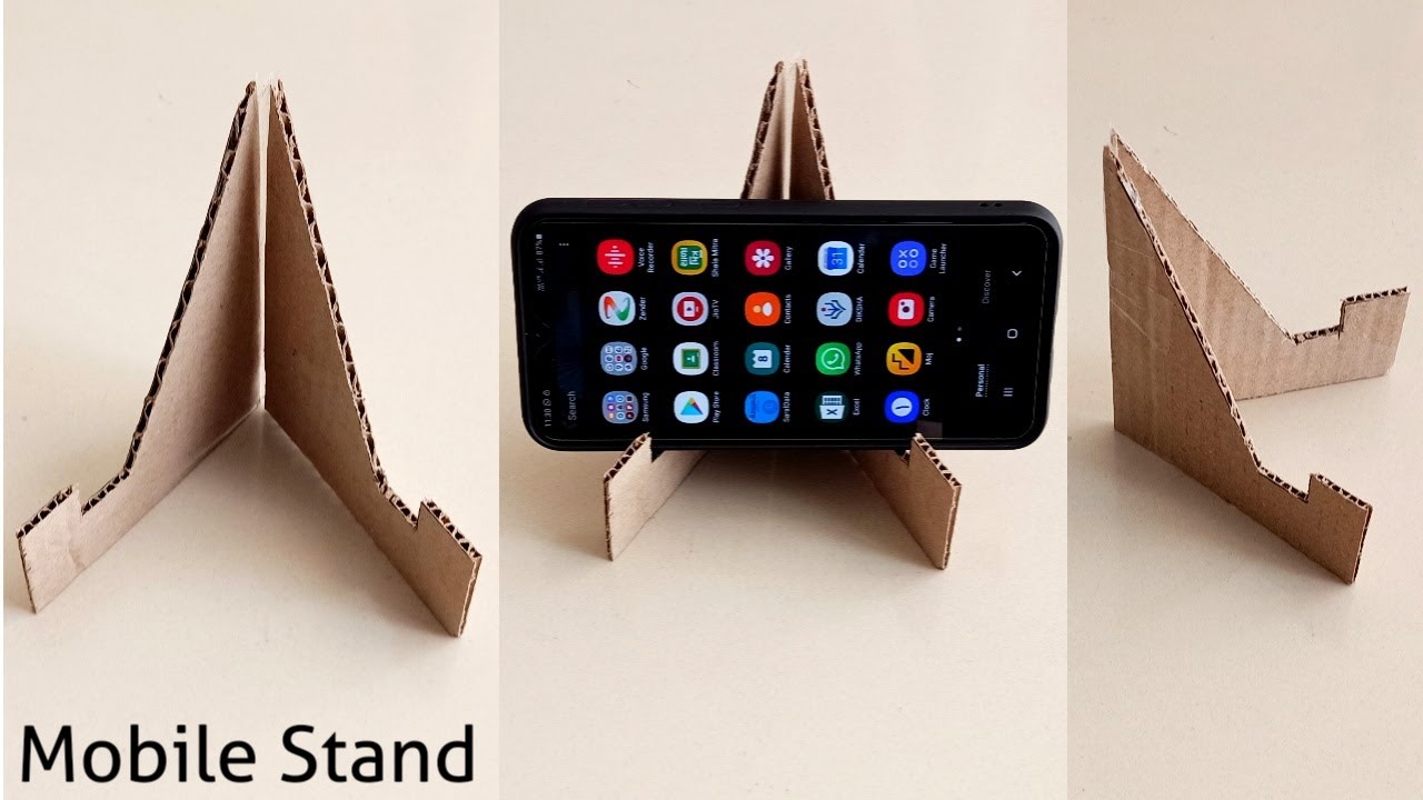 How To Make Mobile Stand With Cardboard || Mobile Stand Home Made || Mobile Stand For Online Classes