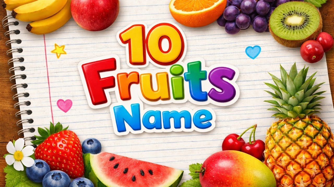 10 Fruits Name | Fruits Name | Fruits name in English | फलों के नाम | falon ke naam | 