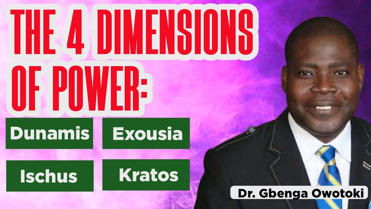 The 4 Dimensions of Power: Dunamis, Exousia, Ischus & Kratos || Dr. Gbenga Owotoki