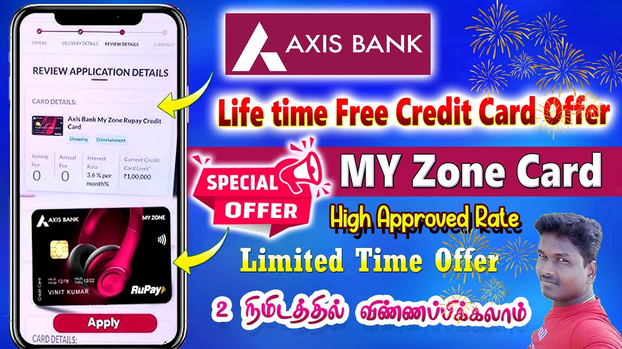 Axis Bank Free Credit Card Apply full process details in Tamil 2026 @Tech and Technics