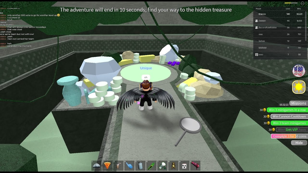 Roblox: 🌟Epic minigames - Level 180! ✨🤩🏆🎉 Solo swordsman🗡️Cliffside Chaos!🥴🟩