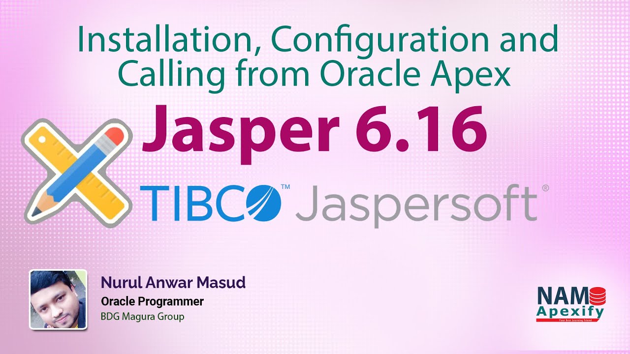 How to install, configure and call Jasper Report from oracle apex on Oracle Linux