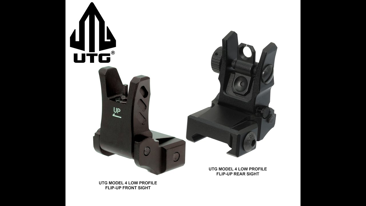 UTG Tactical Low Profile Flip Up Iron Sights BUIS