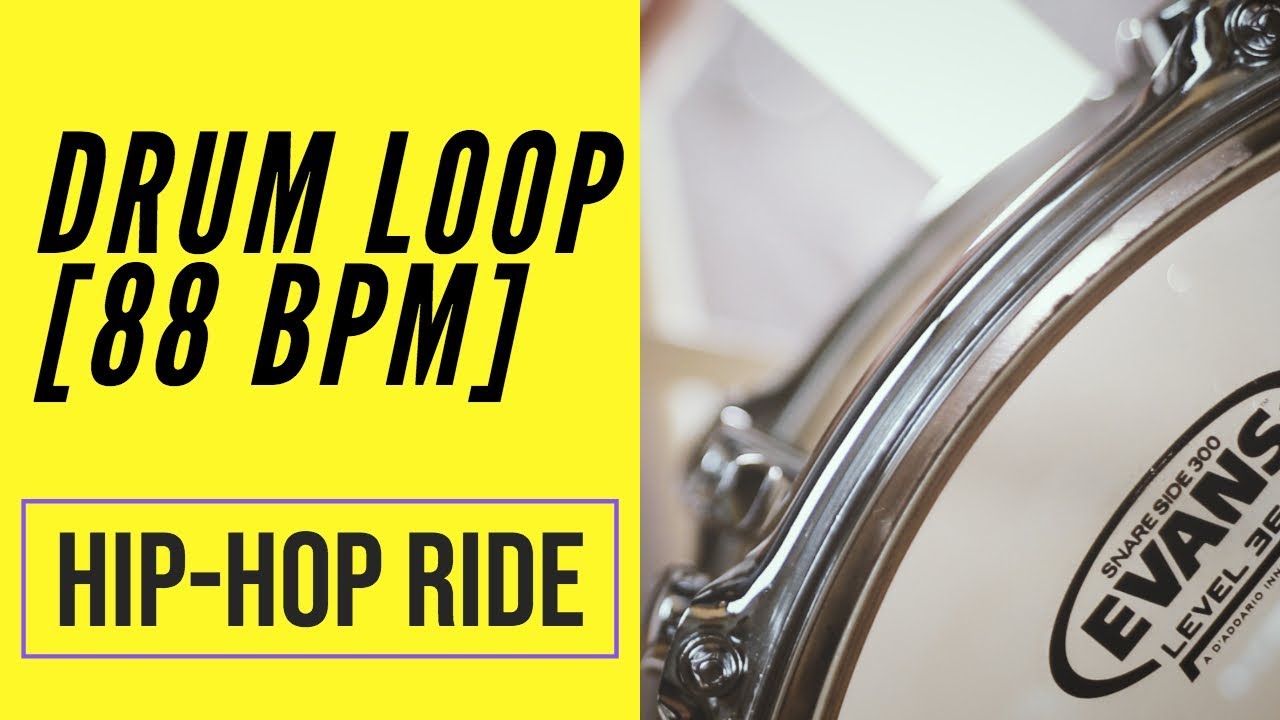 Hip-Hop Ride Drum Loop - 88 BPM - Migsdrummer
