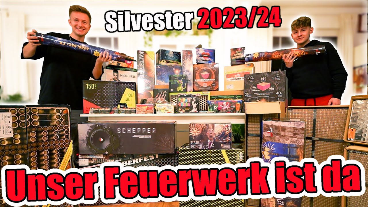Unsere Silvester Feuerwerk Bestellung von Pyroland ist da 😍 TipTapTube Silvester Vorfreude