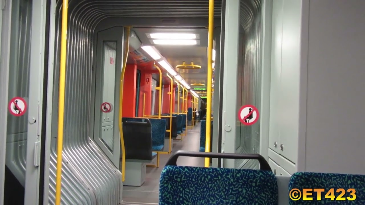 U-Bahn Frankfurt: Mitfahrt zwischen Bornheim Seckbacher Landstraße und Riederwald Schäfflestraße