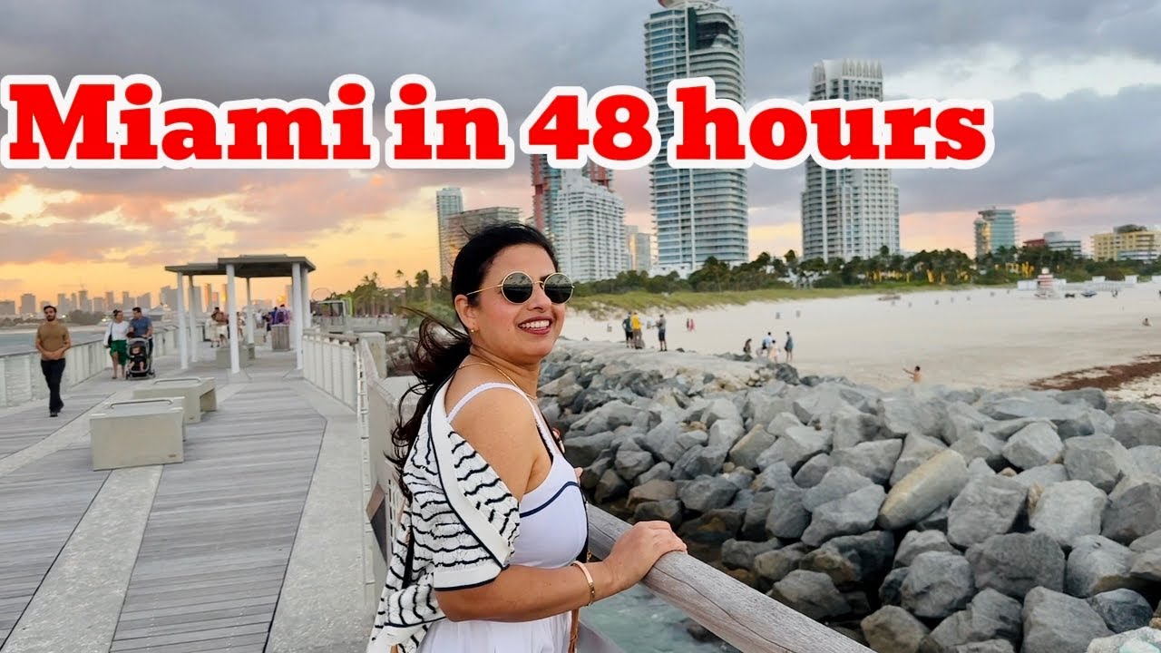 अमेरिका में हमारी लाइफ: दुनिया के सबसे फेमस Miami में 2 दिन बहुत मस्ती🏝️ 🛍️🌞🤩