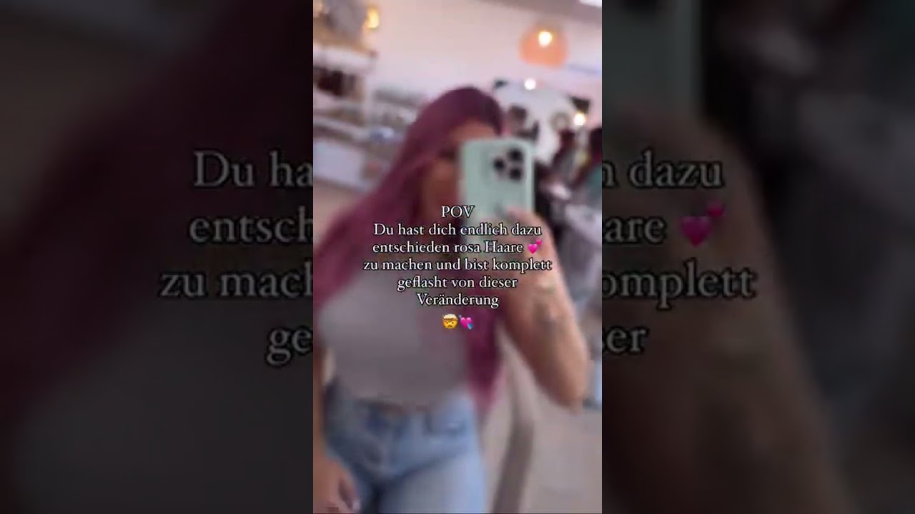 OMG 😳 In love with my new hair 🤯💖🙏 Bin total geflasht von dieser Farbe 😁 danke 🫶✨ #rosahair