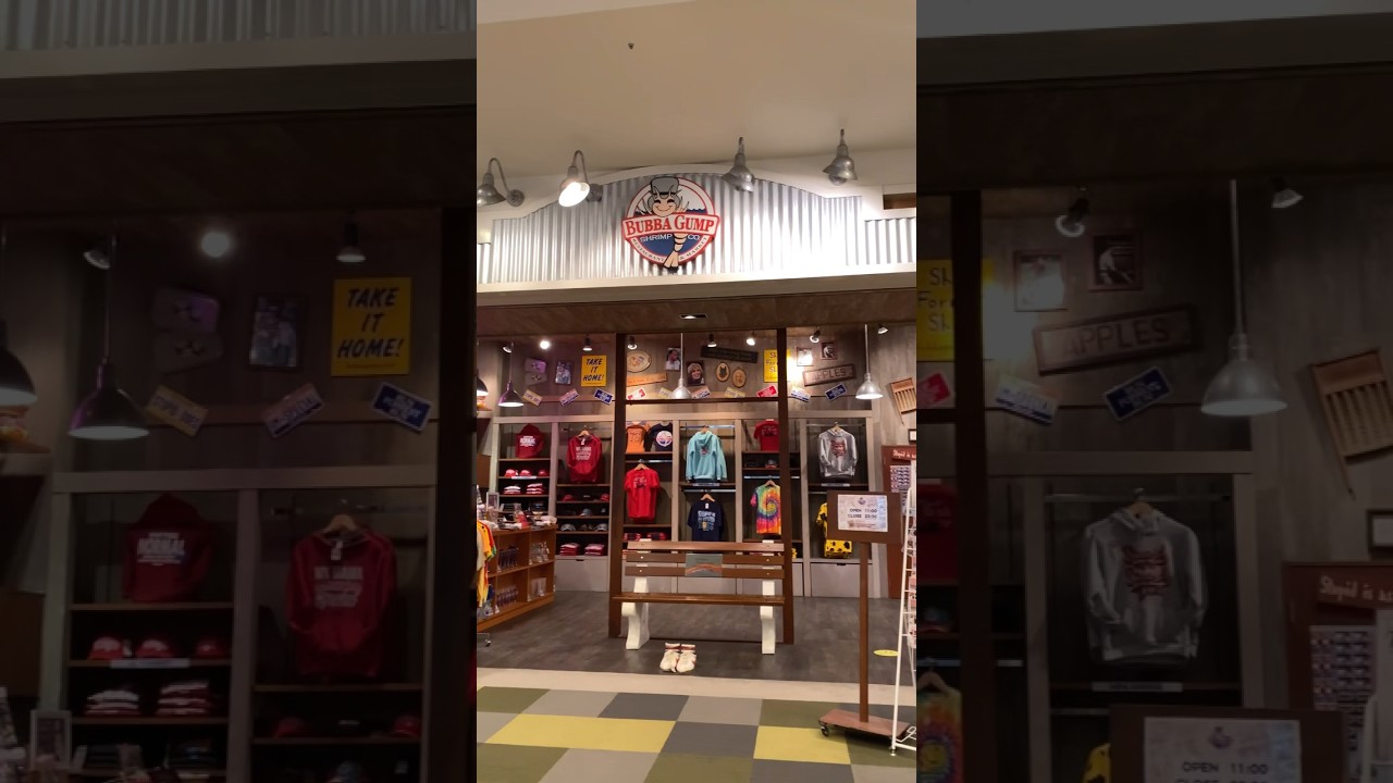 We found bubba Gump shrimp restaurant in japan #bubbagumpshrimp #japan #food #yokotaairbase