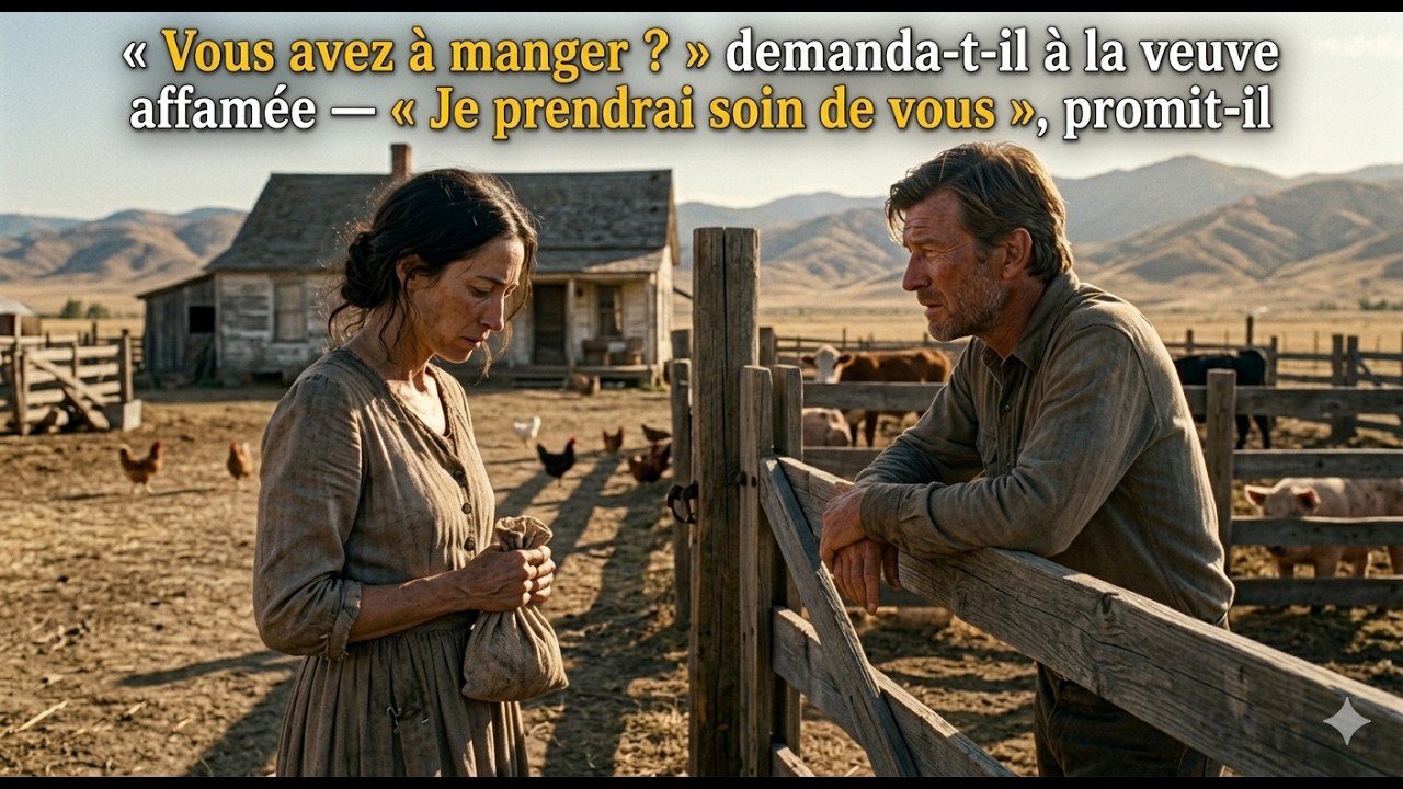 &laquo; Vous avez &agrave; manger ? &raquo; demanda-t-il &agrave; la veuve affam&eacute;e &mdash; &laquo; Je prendrai soin de vous &raquo;, promit-il