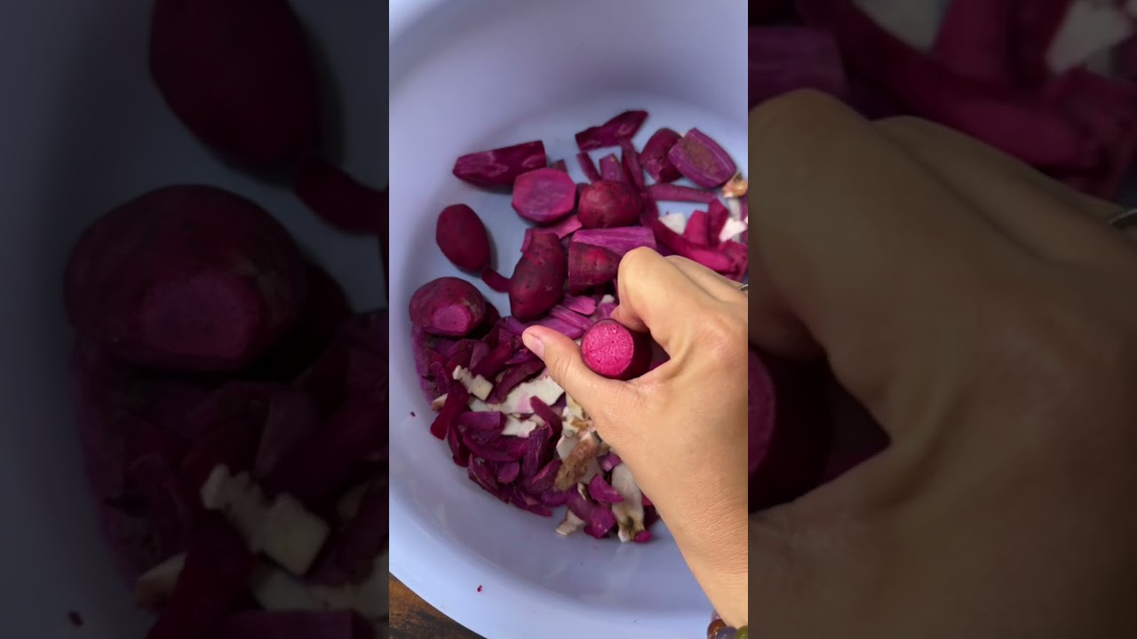 Làm bánh tiêu từ khoai lang ?
