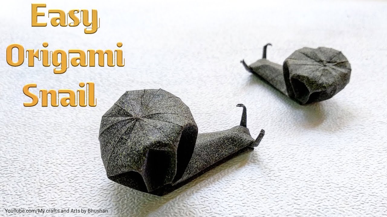 Easy Traditional Orgami snail 🐌 || How to make an Origami paper Snail?