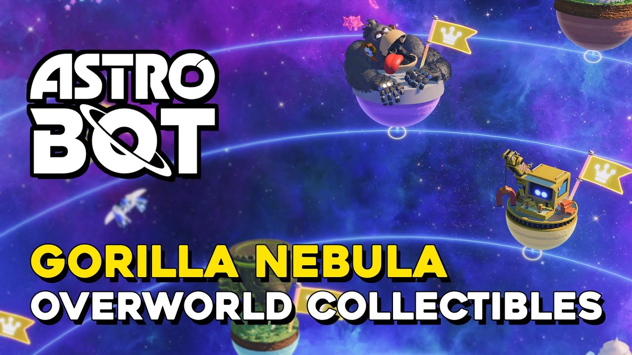 Astro Bot Gorilla Nebula All Hidden Overworld Collectibles (All Bots & Puzzle Pieces)