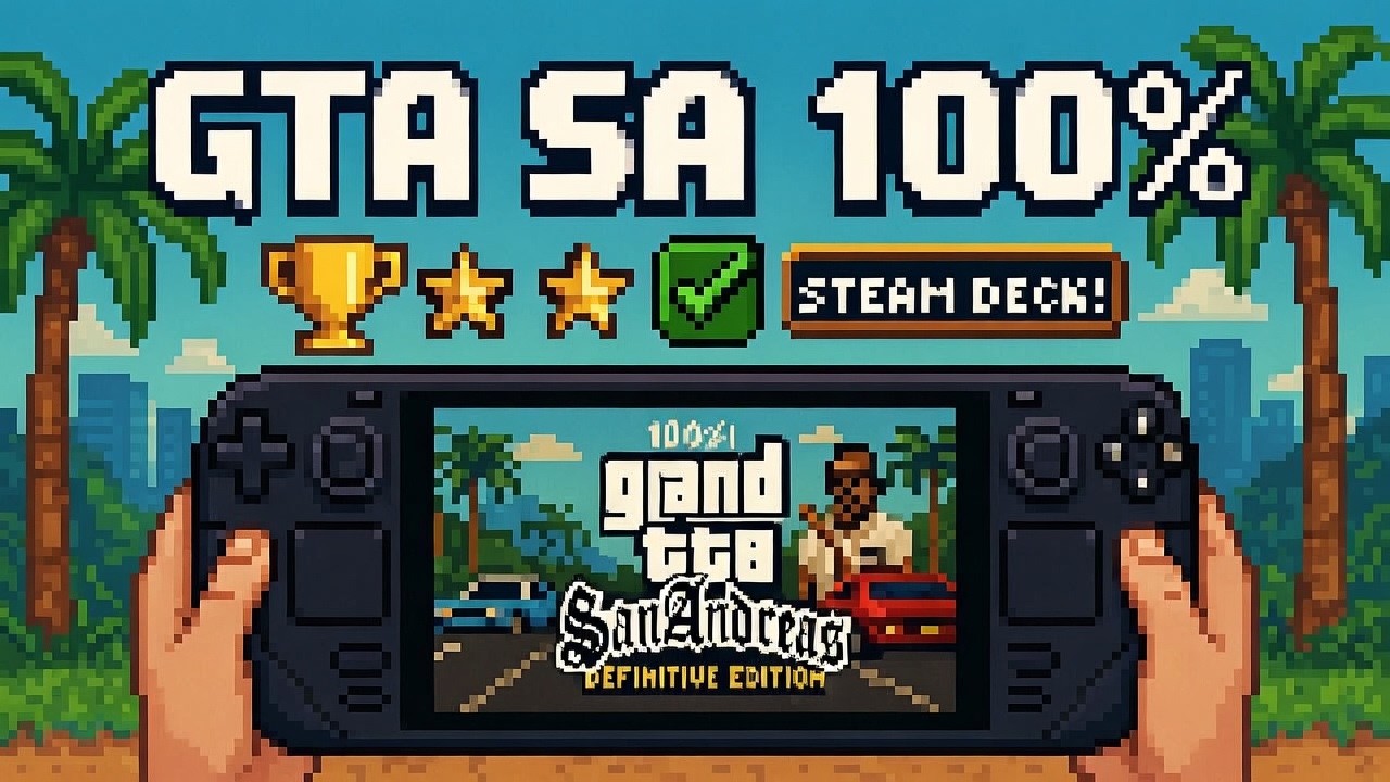 Прохожу GTA SA Definitive Edition на Steam Deck и делюсь опытом