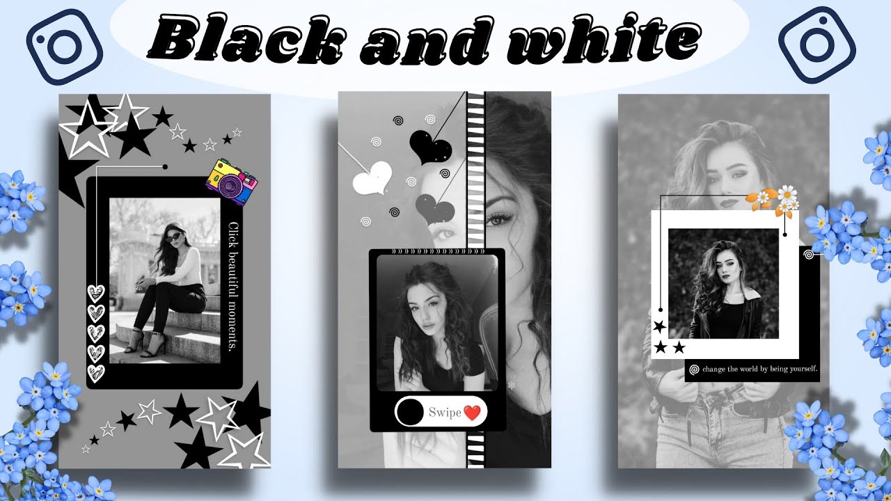 new post black & white part 2 | creative instagram story ideas [2022] |  ALKA SONAGRA