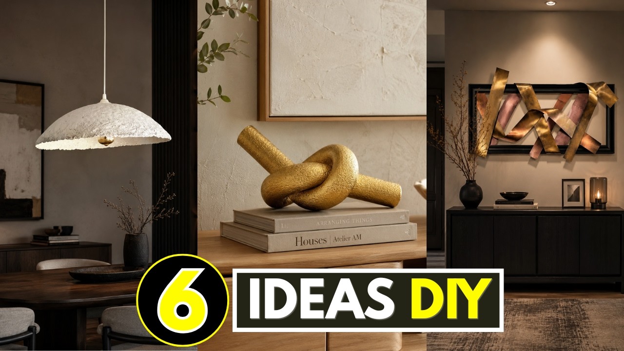 DIY TESOROS RECICLADOS: Arte Moderno en tus Manos/ Cuadro, escultura MODeRNA y FLOREROS EN TENDENCIA