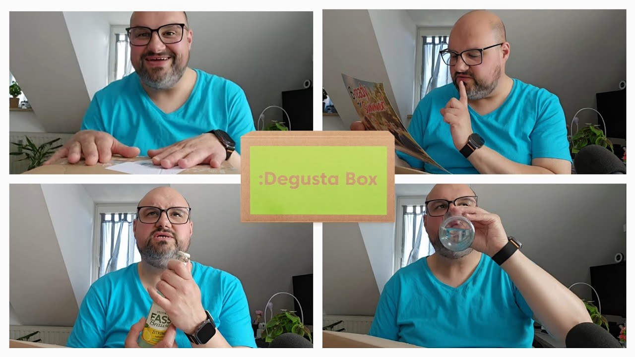 Apro la Degustabox Tedesca di Giugno, questa volta è andata un po' meglio. Bibita al gusto Cetriolo