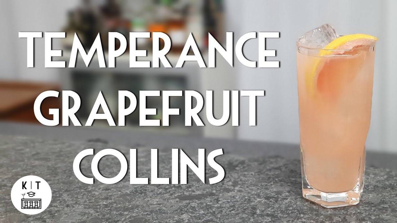Alkoholfreier Cocktail: Temperance Grapefruit Collins - Mocktail von Sasha Petraske (Milk & Honey)