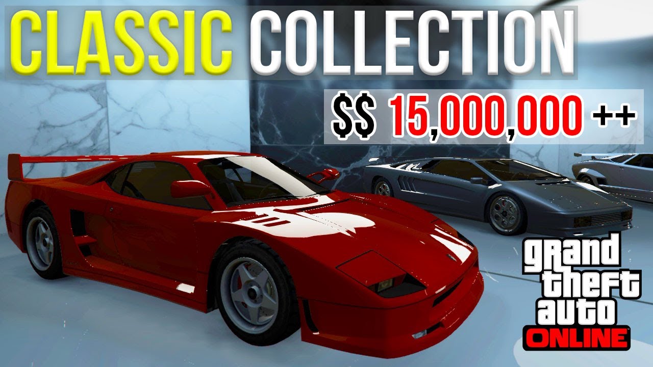 Sports Classic Collection with Real Life Cars | GTA 5 Garage Tour