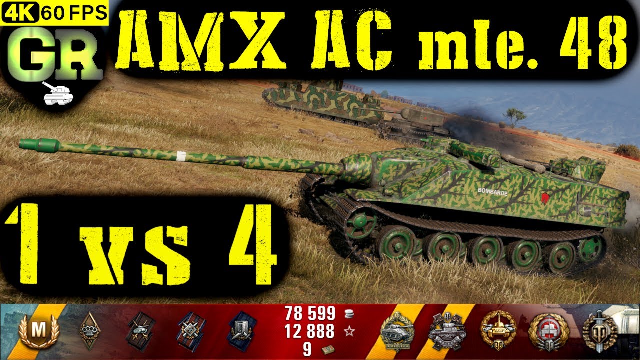 World of Tanks AMX AC mle. 48 Replay - 9 Kills 6.5K DMG(Patch 1.4.1)
