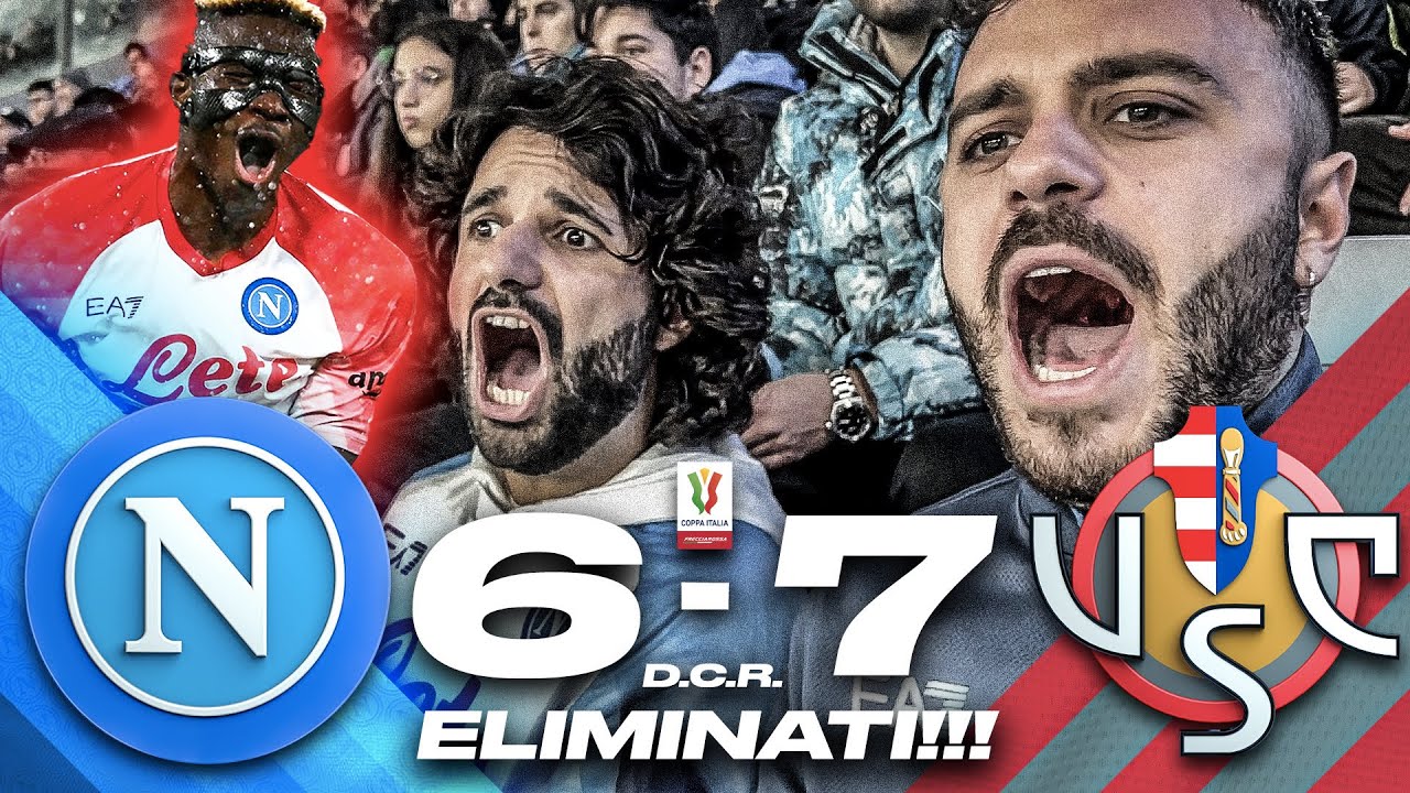 🥺 ELIMINATI!!! NAPOLI 6-7 CREMONESE (d.c.r.) | LIVE REACTION NAPOLETANI AL MARADONA HD