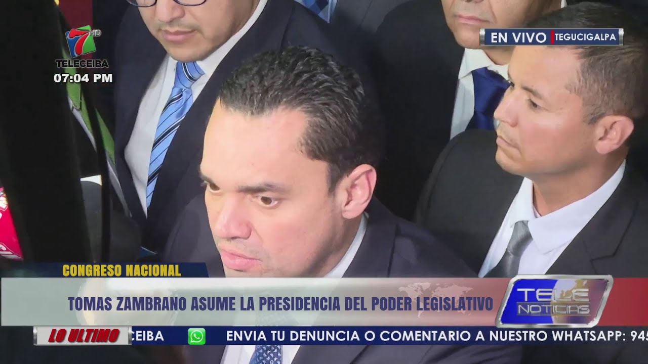 Tomás Zambrano asume la presidencia del Congreso Nacional