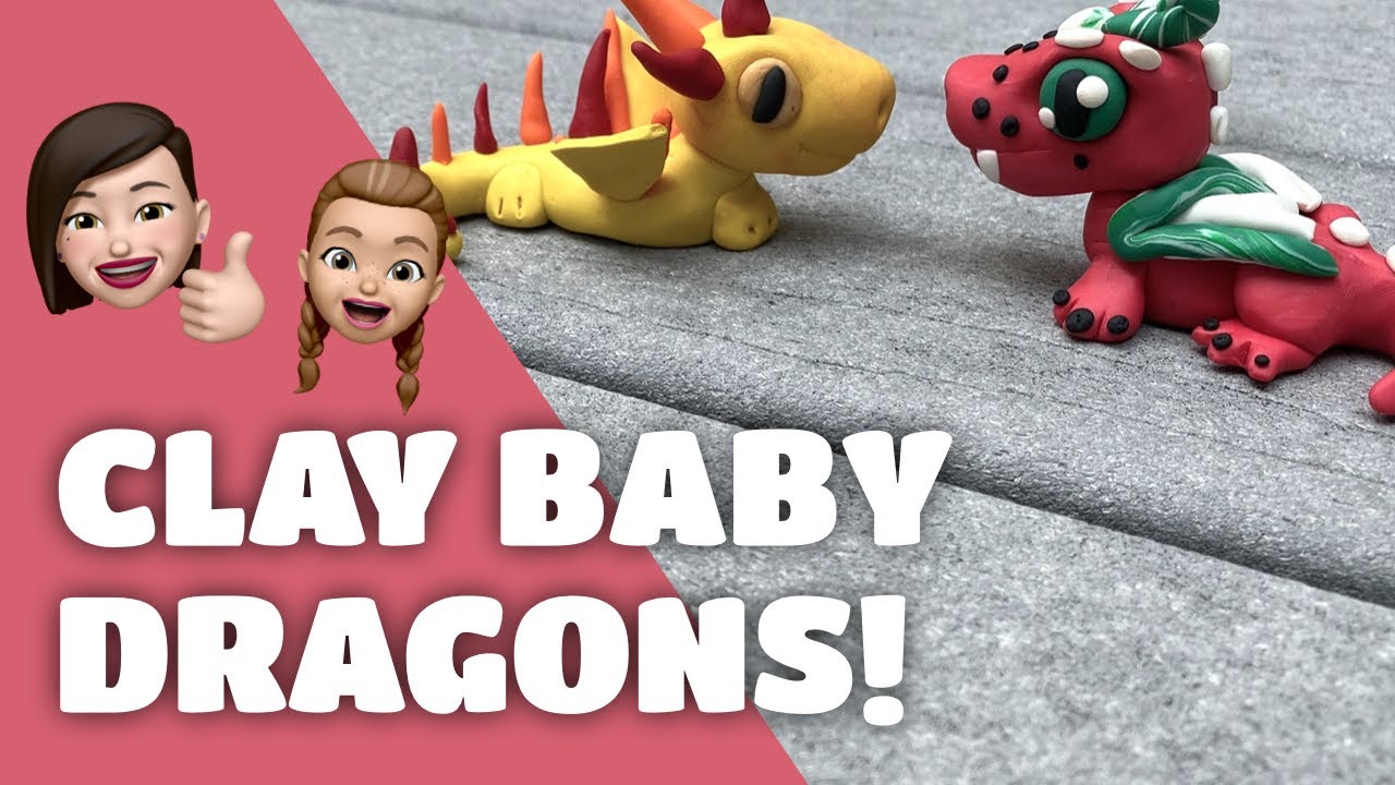How to Make Cute Baby Dragons with Polymer Clay!