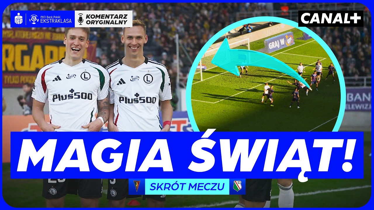 DUBLET RAJOVICIA I ŚWIETNA ASYSTA ADAMSKIEGO! WALKA O UTRZYMANIE TRWA! POGOŃ - LEGIA, SKR&Oacute;T MECZU