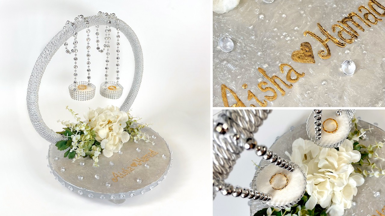 Marble Effect Glue Ring Tray | Wedding | Engagement | DIY | Step-by-Step ✨