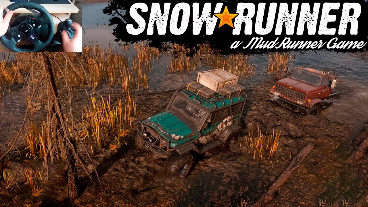 УАЗ Khan 39 Marshall в деле - SnowRunner - Logitech G920 Driving Force.