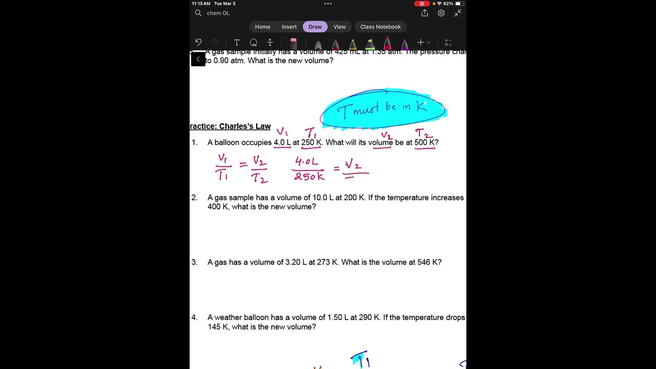 Gas variables Calculations 