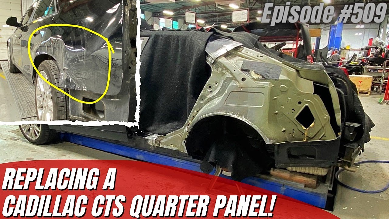 REPLACING A Cadillac CTS QUARTER PANEL!