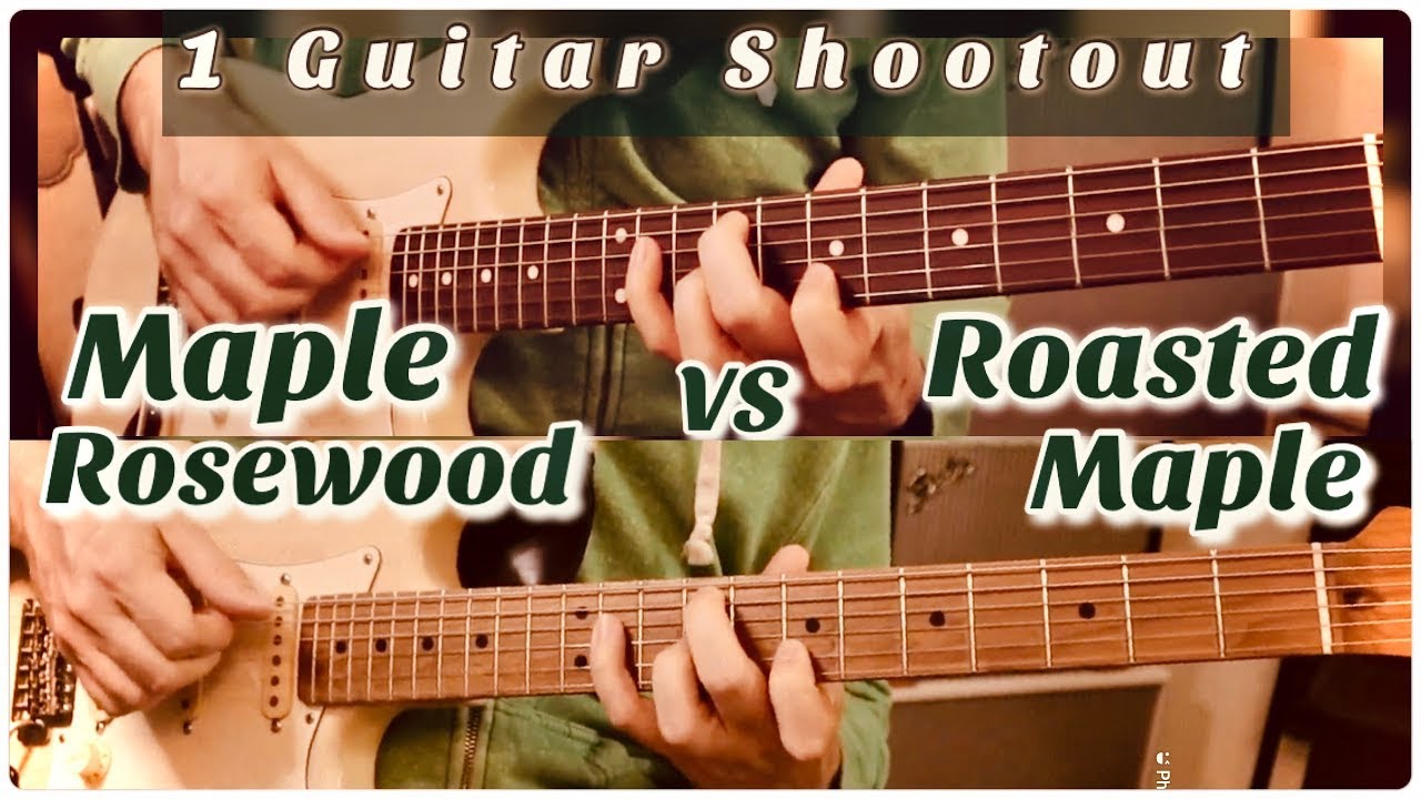 Does Neck Wood Affect Tone? Roasted Maple v Maple/Rosewood (Warmoth / Allparts) Lollar Strat Baked