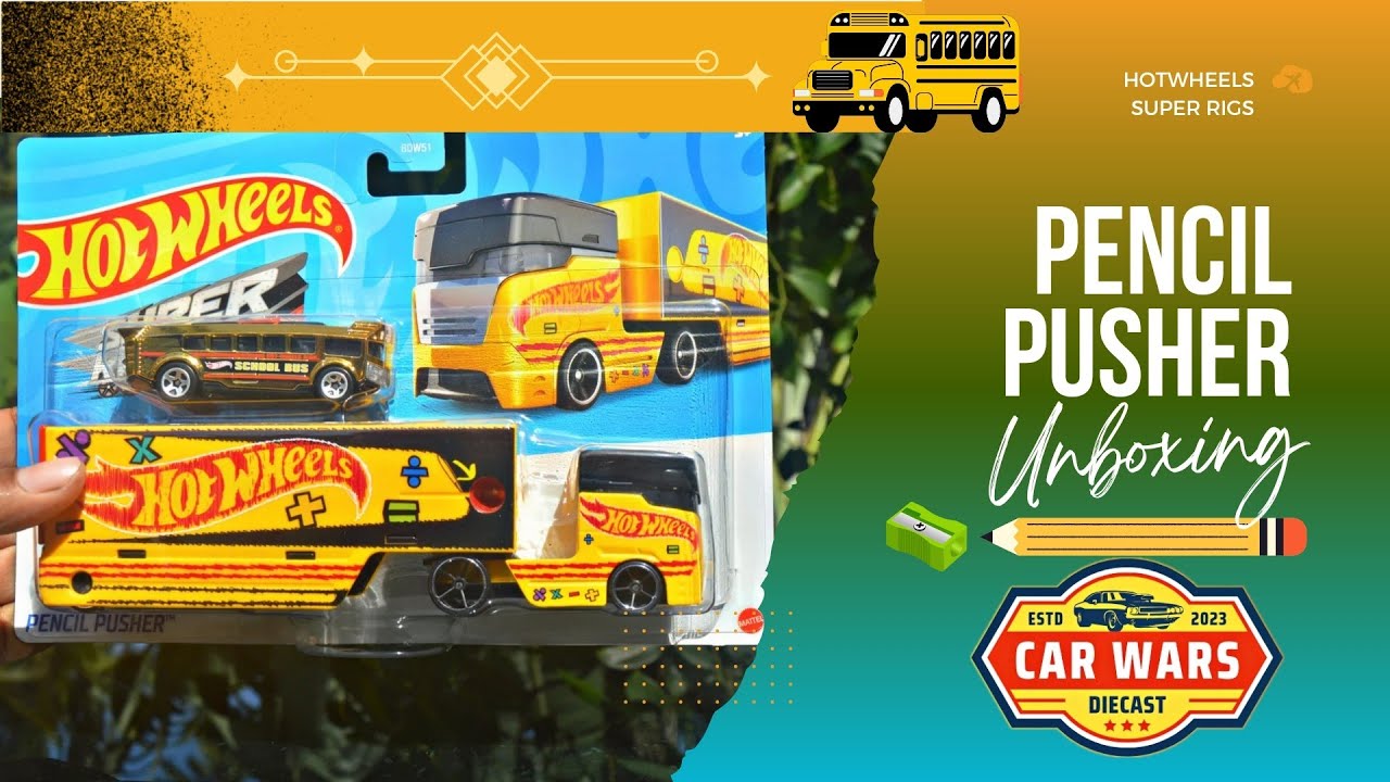 What Makes Hot Wheels PENCIL PUSHER so unique? | SUPER RIGS | Hotwheels High Gold| ASMR Unboxing |