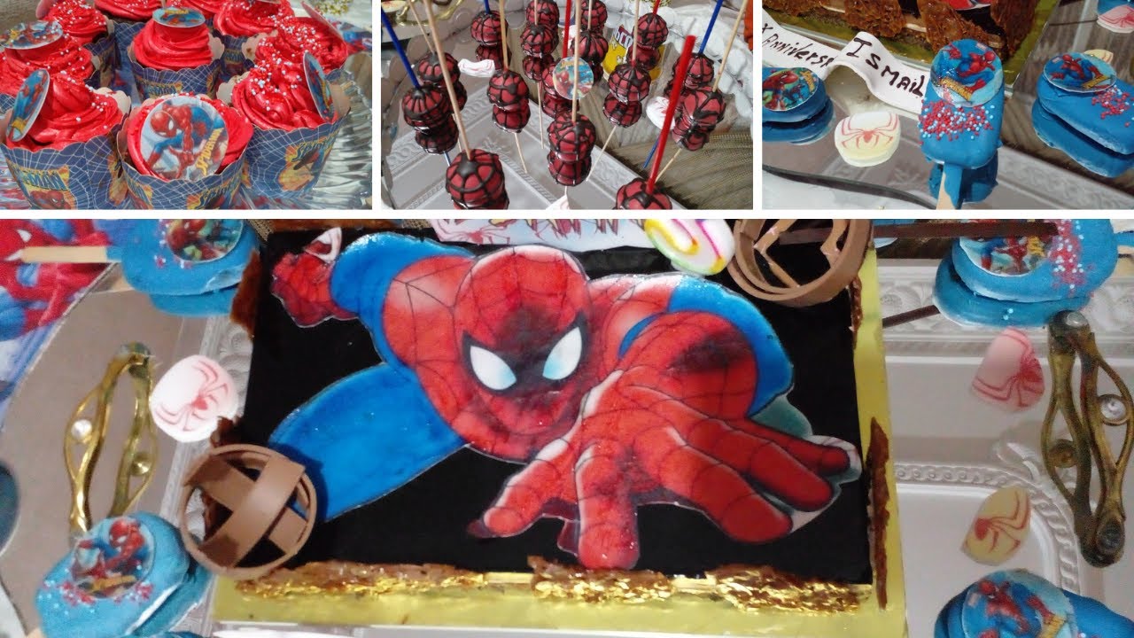 أسرع عيد ميلاد 👌 حضرت ألذ ماكنوم و بوب كيك تيم سبايدر مان Spider-Man🕸️  🎂anniversaire