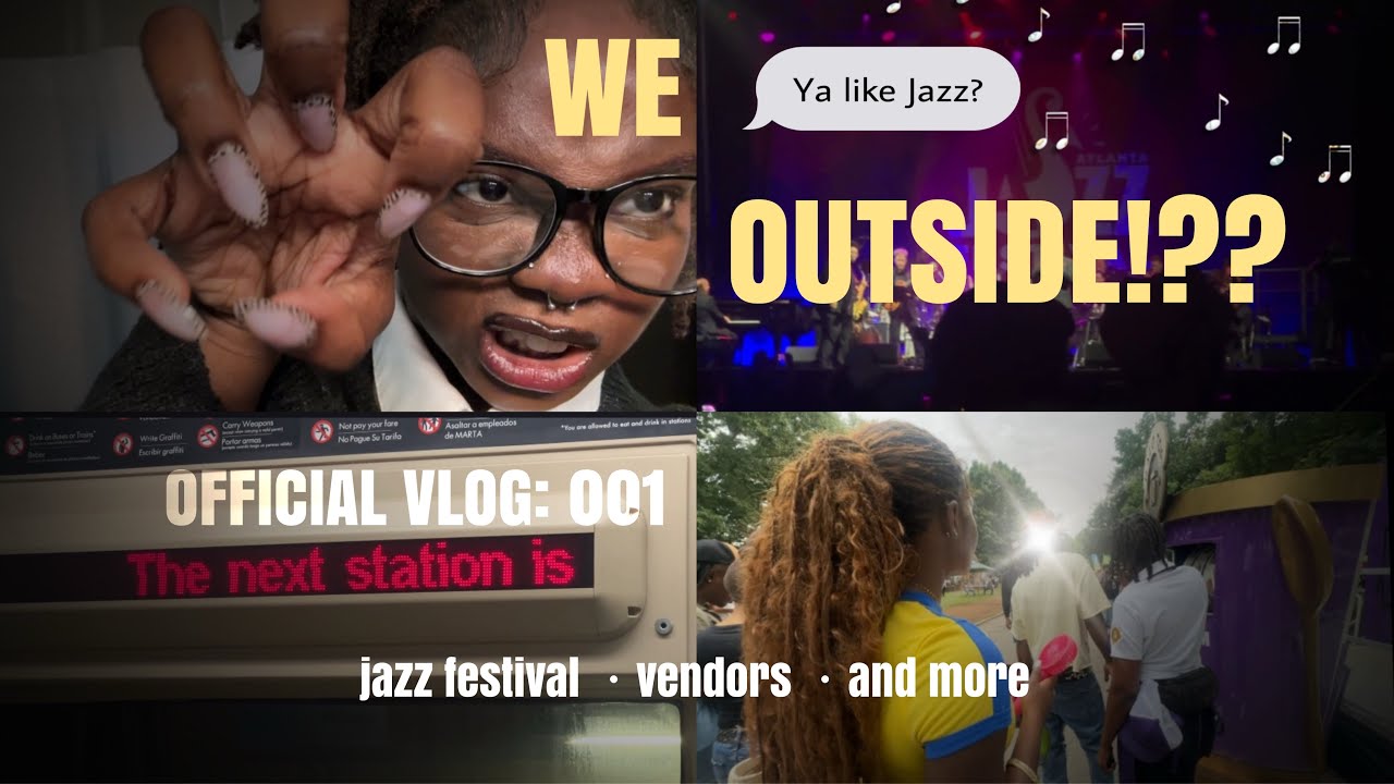 official vlog: 001 spend the day w/ me, jazz festival, vendors, free ice cream, and moreee
