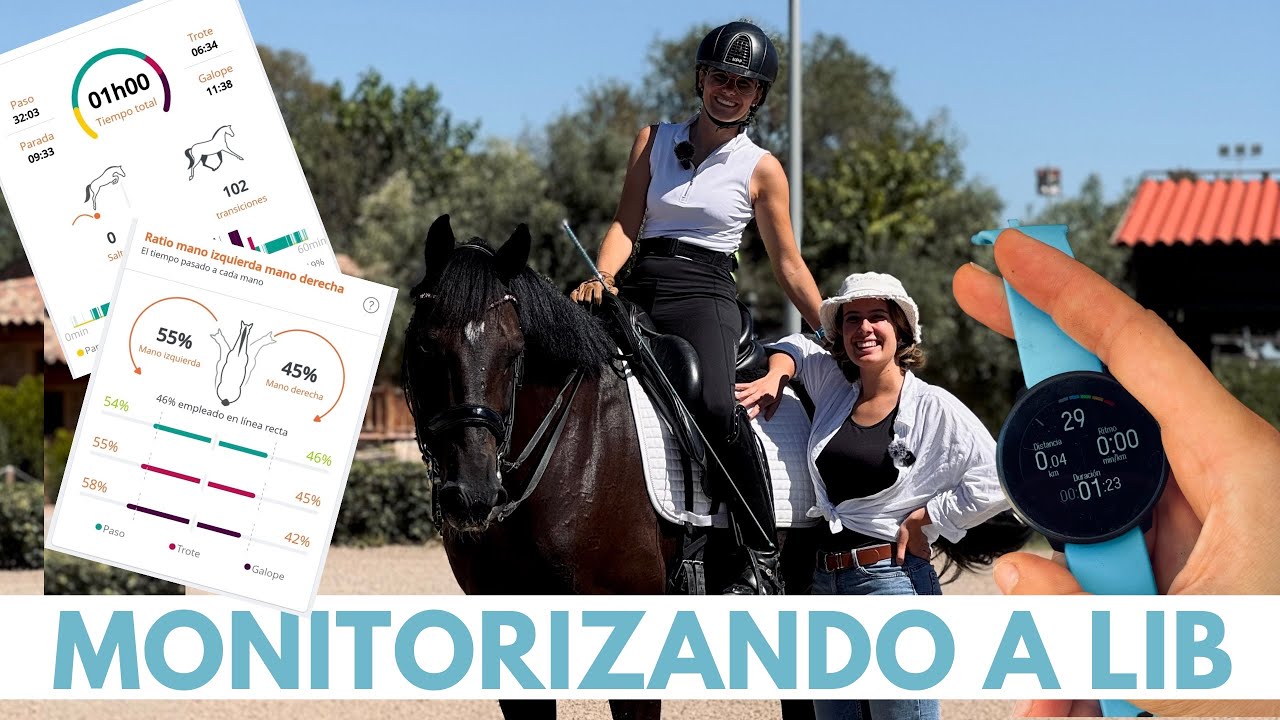 ¿Qué esfuerzo cardíaco🫀hace un caballo 🐴 en reprise🏆? pulsaciones+análisis de movimiento con Uxia ⚠️