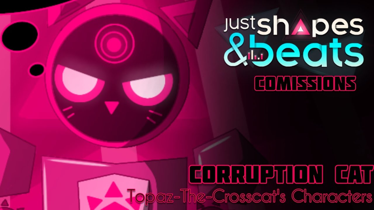 Drawing Corrupted Cat speedpaint || Just shapes and beats (gift for Topaz-The-Crosscat)