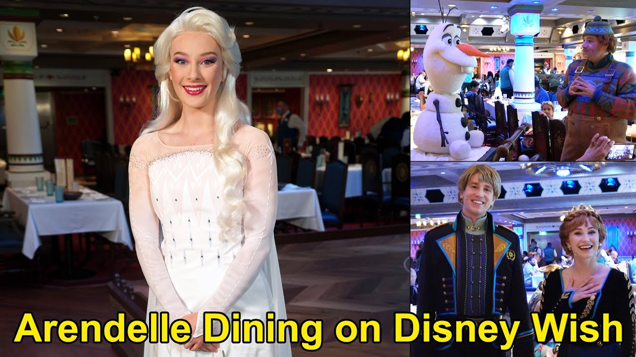 Шоу «Эренделл: Замороженное кулинарное приключение» в круизе Disney Wish с Эльзой, Анной, Кристоф...