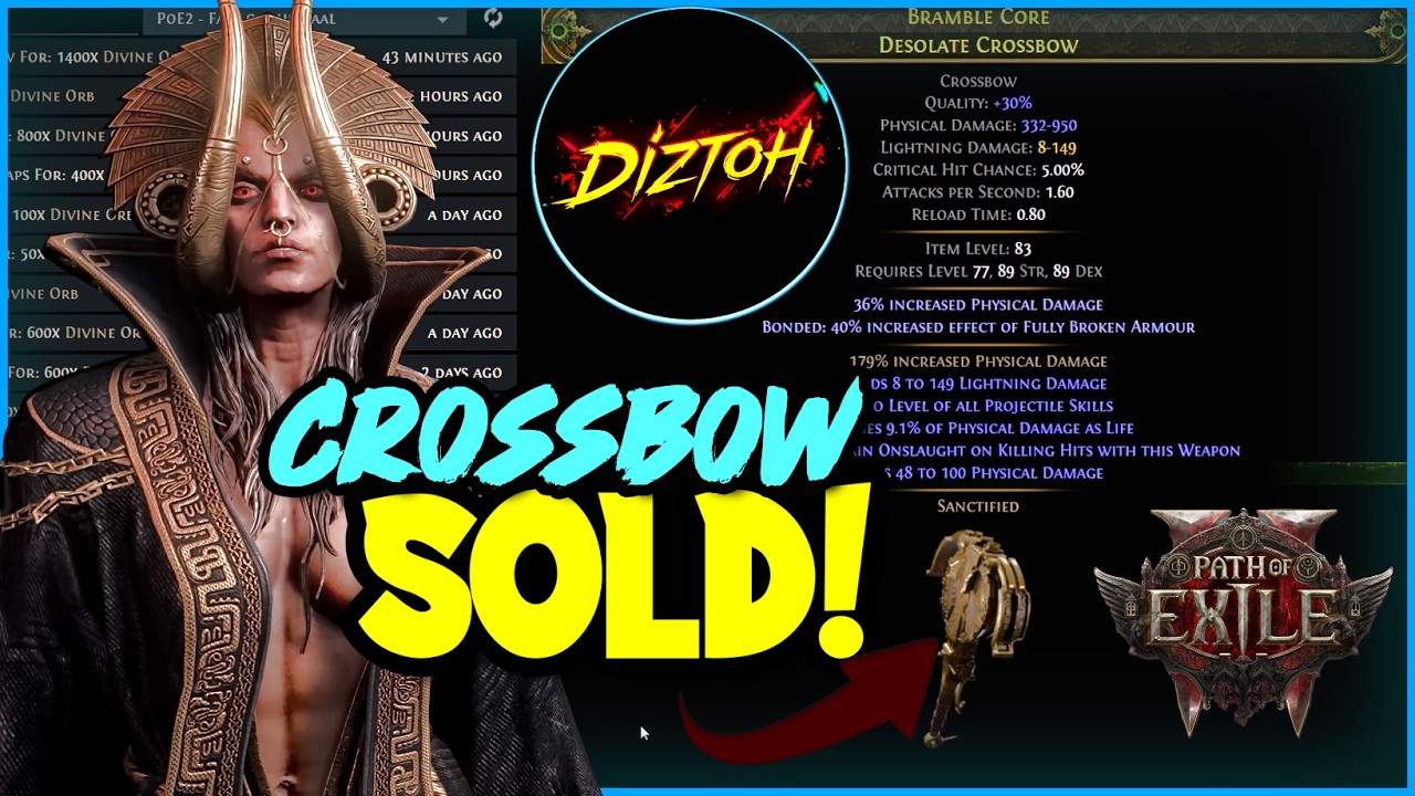 This Crossbow Sold for 1400 Divines | PoE 2 Live Craft